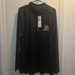 NFL Black and Orange Bengals Pullover